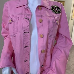 Pink Denim Jacket